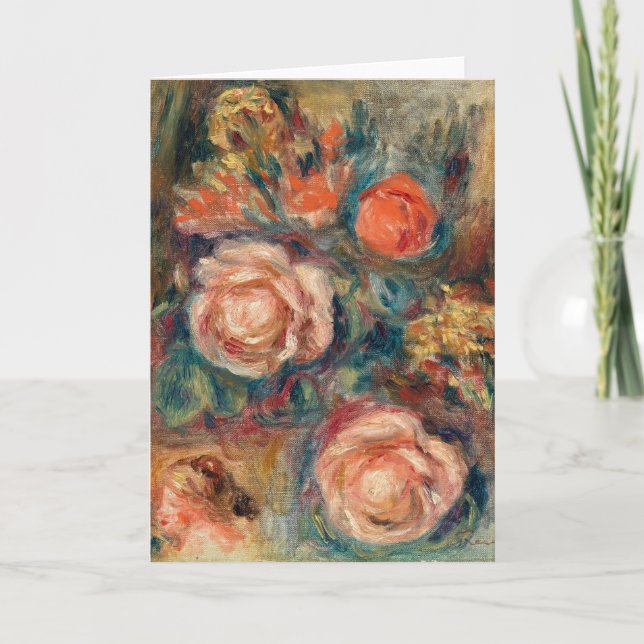 Bouquet der Rose | Renoir Karte (Vorderseite)