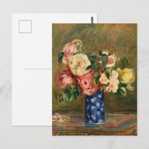 Bouquet der Rose von Pierre-Auguste Renoir Classic Postkarte