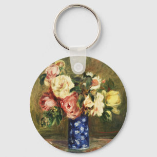 Bouquet der Rose von Pierre-Auguste Renoir Classic Schlüsselanhänger
