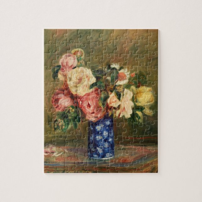 Bouquet der Rose von Renoir Impressionist Malerei (Vertikal)