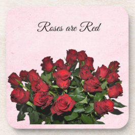 Bouquet der rote Rosen Getränkeuntersetzer