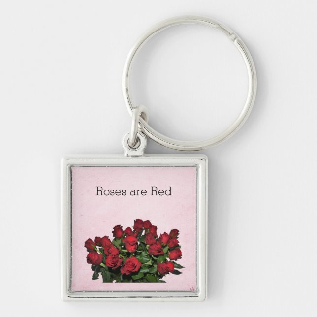 Bouquet der rote Rosen Schlüsselanhänger (Vorne)