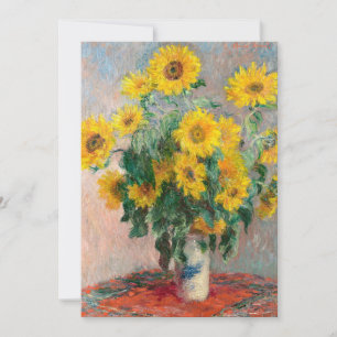 Bouquet der Sonnenblumen (1881) von Claude Monet Einladung