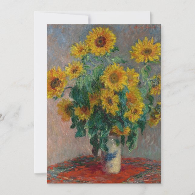 Bouquet der Sonnenblumen | Claude Monet (Vorderseite)