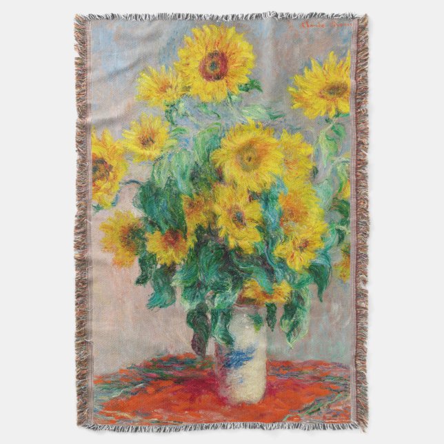 Bouquet der Sonnenblumen Claude Monet Decke (Vorderseite Vertikal)