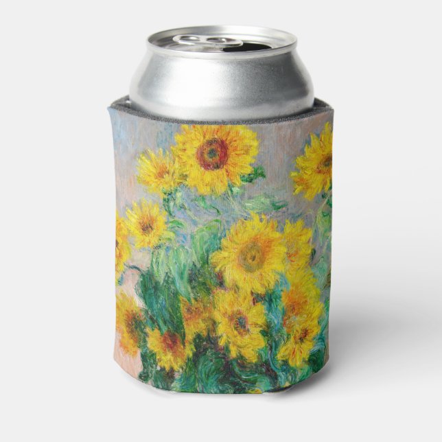 Bouquet der Sonnenblumen Claude Monet Dosenkühler (Kanne Rückseite)