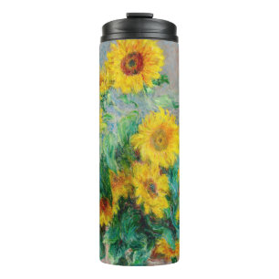 Bouquet der Sonnenblumen Claude Monet Thermosbecher