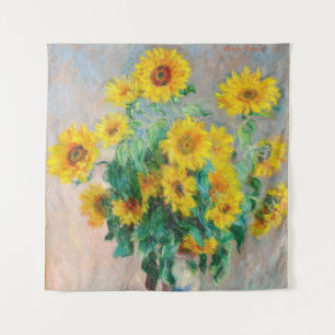 Bouquet der Sonnenblumen Claude Monet Wandteppich