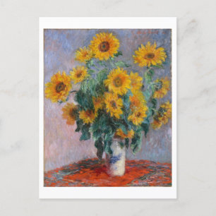 Bouquet der Sonnenblumen von Claude Monet Postkarte
