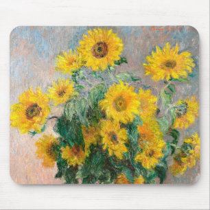 Bouquet der Sonnenblumen von Monet Impressionist Mousepad