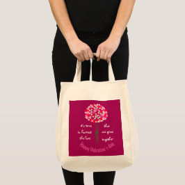 Bouquet der Valentinischen Liebe Blume Tragetasche