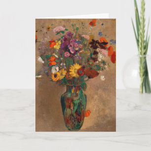 Bouquet der Wildblumen   Odilon Redon Postcard Karte