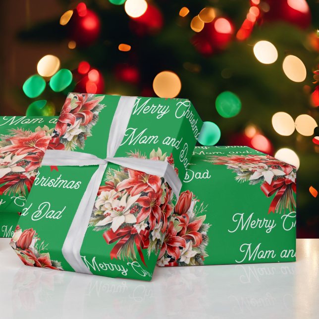 Bouquet des Individuellen Namens von Christmas Lil Geschenkpapier (Von Creator hochgeladen)