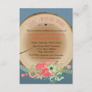 Bouquet en bois rustique - Invitation Wedding show