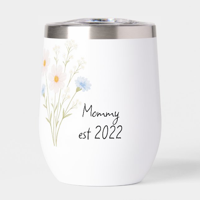 Bouquet Fleur sauvage Pastel Personnalisé "Maman E (Avant)