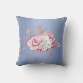 Bouquet floral bleu Hampton coussin
