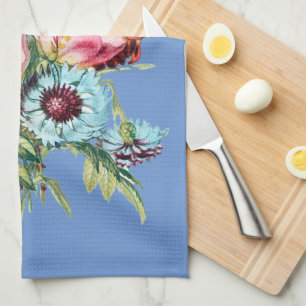 Bouquet floral de style vintage sur serviette de c
