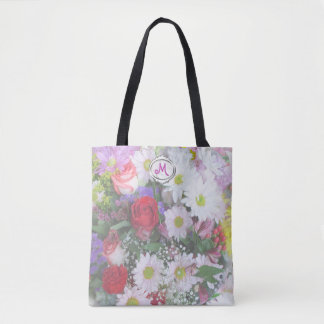 Bouquet floral Pastel Sac fourre-tout design