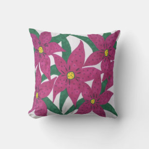 Bouquet floral ultra violet gras Oreiller