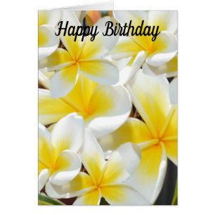 Bouquet Frangipani, Carte Anniversaire
