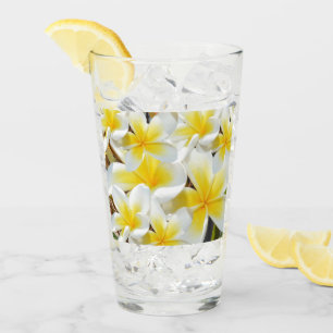 Bouquet Frangipani jaune, Verre à boire