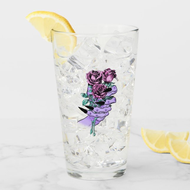 Bouquet gothique Tumbler en verre (Devant glace)