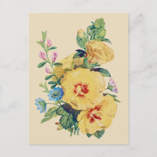 Bouquet - Hibiskus Postkarte