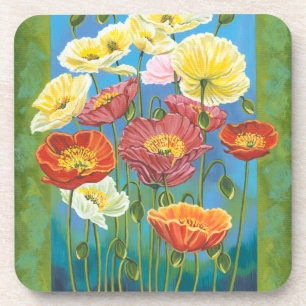 Bouquet in Border I Getränkeuntersetzer