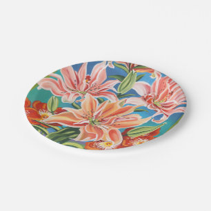 Bouquet in Border II Pappteller