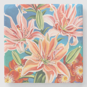 Bouquet in Border II Steinuntersetzer