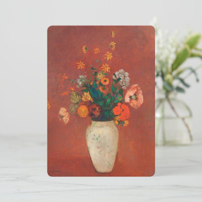Bouquet in einer chinesischen Vase von Odilon Redo (Stehend Vorderseite)