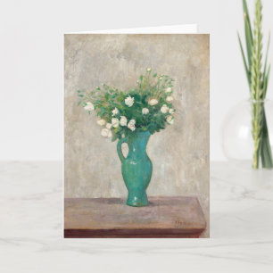 Bouquet in einer Vase der grünen Blume   Tadeusz M Karte
