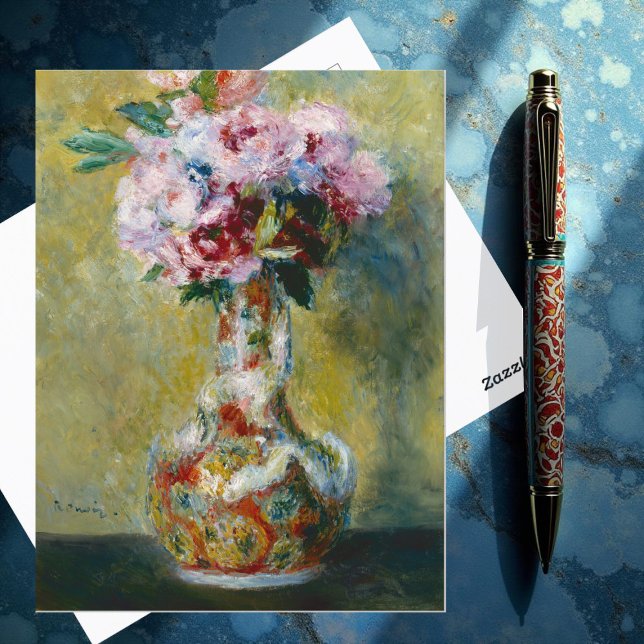 Bouquet in einer Vase von Auguste Renoir Postkarte (Von Creator hochgeladen)