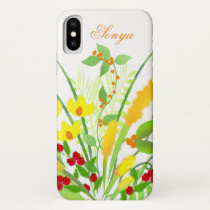 Bouquet jaune, orange et rouge iPhone / coque ipad