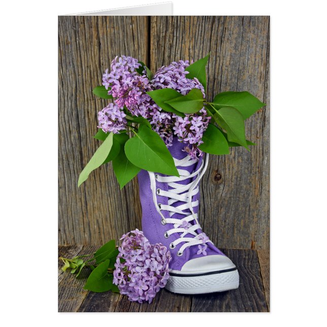 Bouquet Lilac en basket (Devant)