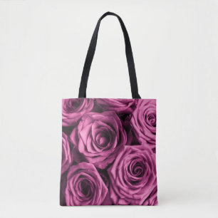 Bouquet mit lila Rose, Blume mit Blumenbeete Tasche