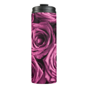 Bouquet mit lila Rose, Blume mit Blumenbeete Thermosbecher