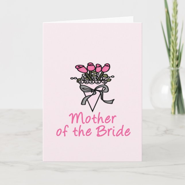 Bouquet Mother of the Bride Karte (Vorderseite)