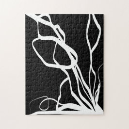 Bouquet Noir: Abstrakt Schwarz & Weiß