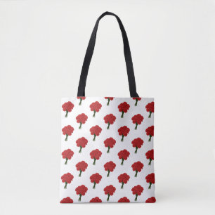 Bouquet of Red Carnation - Elegante Romantische Ku Tasche