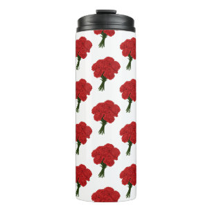Bouquet of Red Carnation - Elegante Romantische Ku Thermosbecher