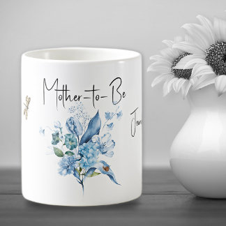 Bouquet ombré bleu Mug pour future maman
