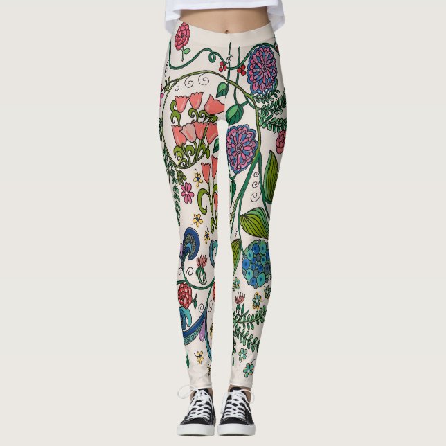 Bouquet on while Leggings By Laurie (Vorderseite)