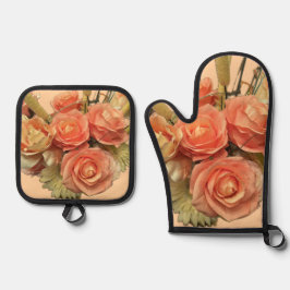 "Bouquet" Oven Mitt & Pot Holder Set