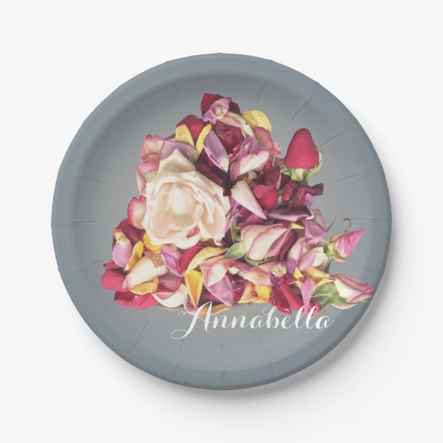 Bouquet Pappteller (Vorderseite)