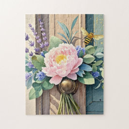 Bouquet-Pfennige Lavendel-Blume Rustikal