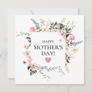 Bouquet Pink Personalisiert Mother Gruß Einladung