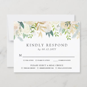 Bouquet Rose blanche RSVP