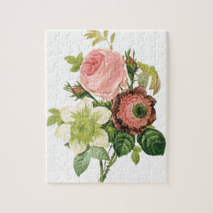 Bouquet rose Vintage Puzzle