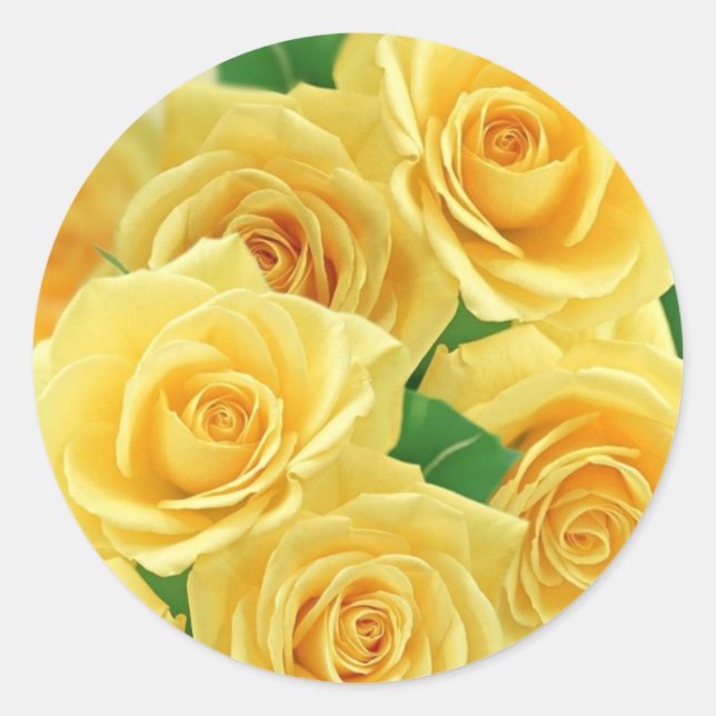 Bouquet Runder Aufkleber (Vorderseite)